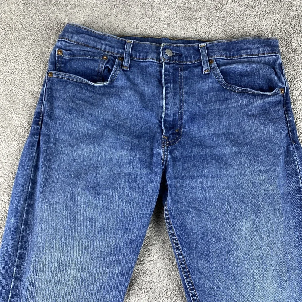 Levis 512 Jeans Mens‎ 34X27 Blue Medium Wash Slim Taper  Stretch